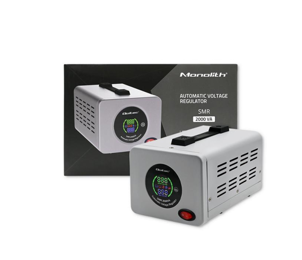 Qoltec Automatyczny stabilizator napięcia AVR PRO 2000VA 3% - 1092286 - zdjęcie 5